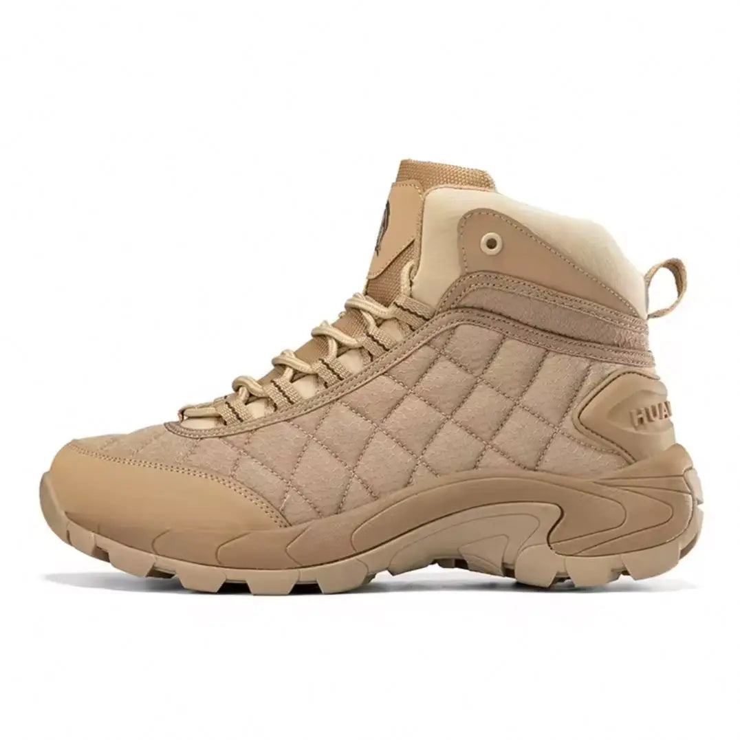 1 1 High Top Durable Desert Mountaineering Boots Wear Resistant Fashion Sneakers Hunting Outdoor Men's Mountaineering Boots