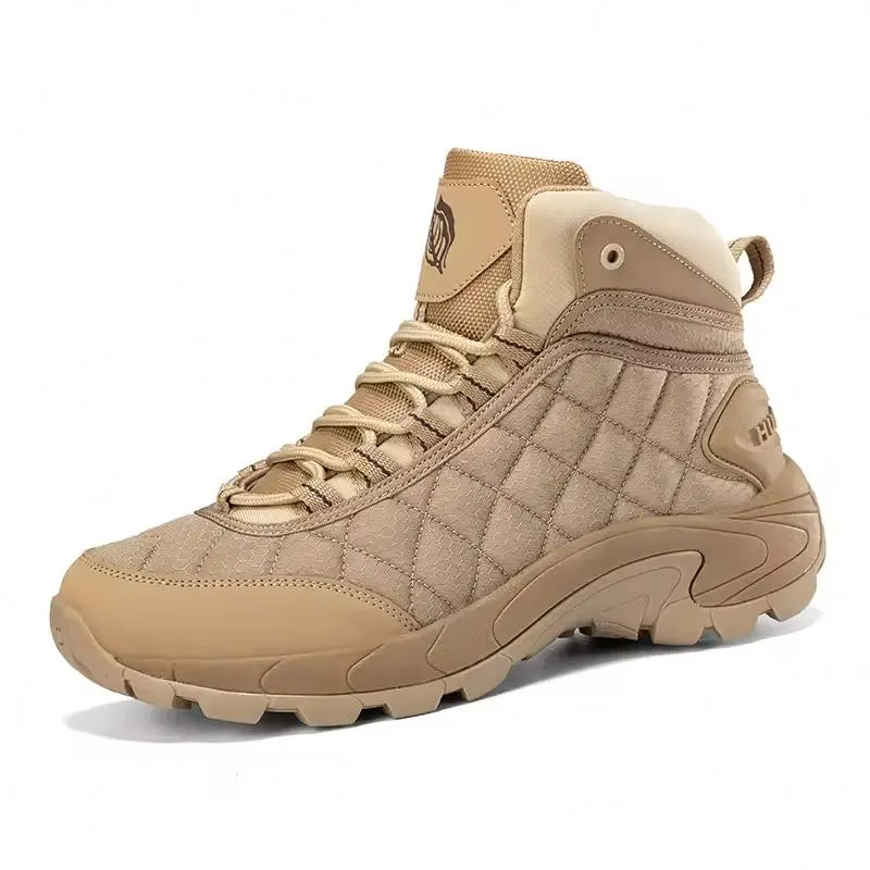 1 1 High Top Durable Desert Mountaineering Boots Wear Resistant Fashion Sneakers Hunting Outdoor Men's Mountaineering Boots